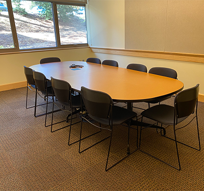 Conference table with chairs