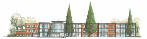 Sketch of Hannon Library